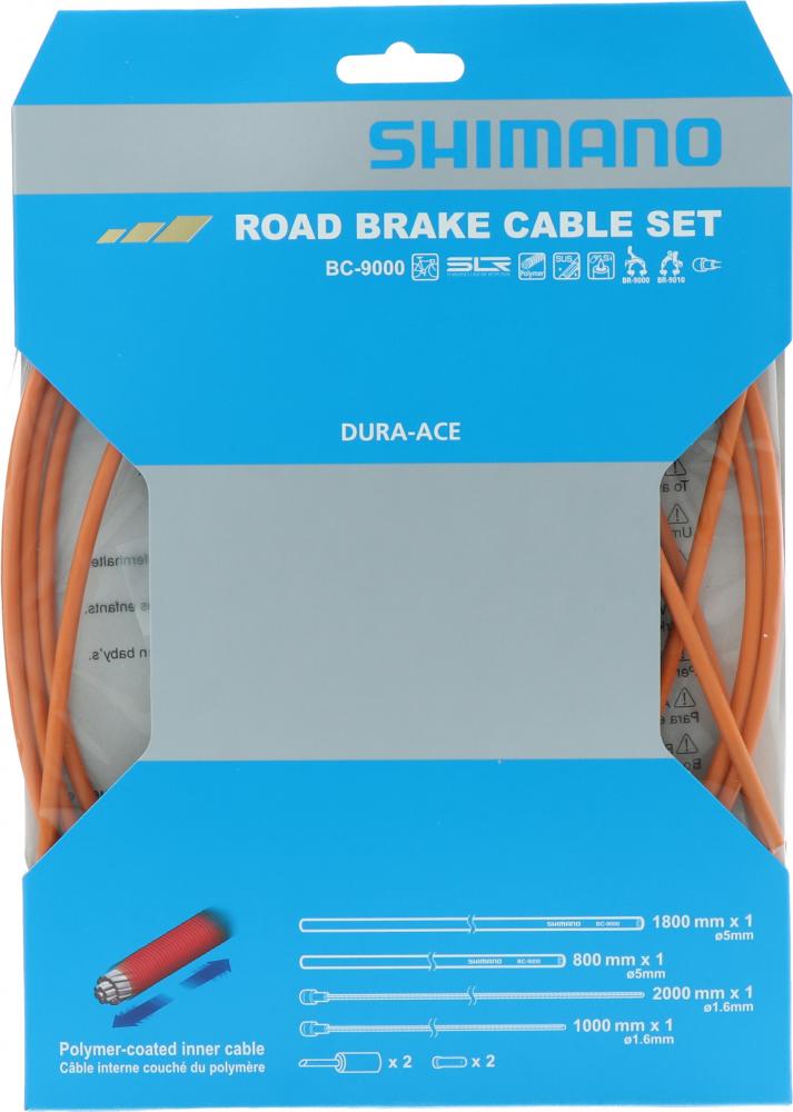 SHIMANO Bremszug-Set DURA-ACE - polymerbeschichtet, Orange