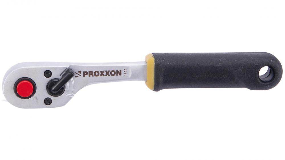 PROXXON Umschaltknarre Die Robuste 1/4 Übertragung extremen Drehmoments Mit Umschalthebel