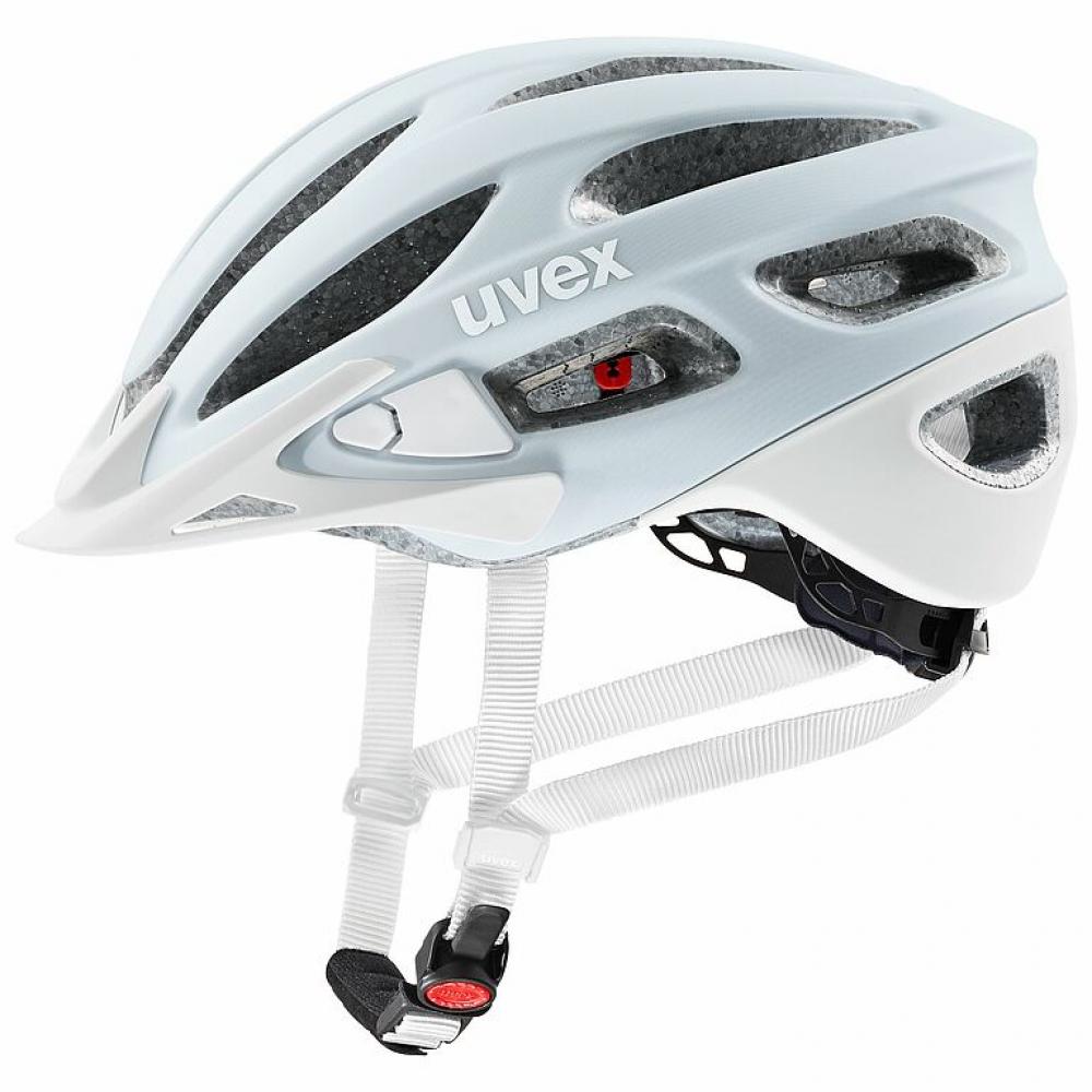 uvex True cc Damen-Fahrradhelm Cloud-White matt 52-55 cm, 17 Belüftungen, Zopf-Aussparung, LED-ready