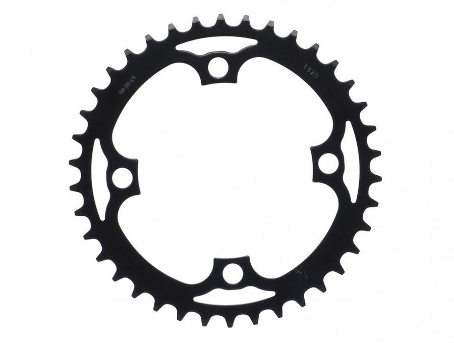 Truvativ Kettenblatt 38 Zähne Stahl schwarz für Mountainbike und Trekking.