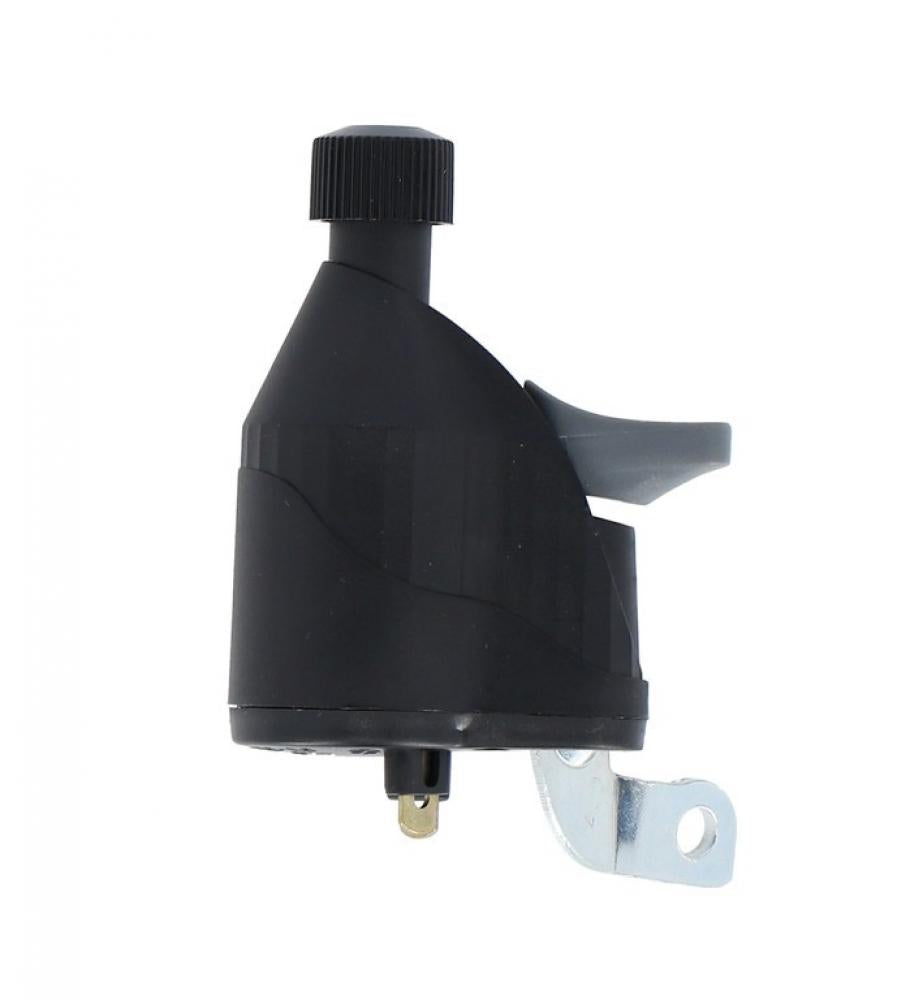 XLC Dynamo CL-D09 für Fahrräder, schwarz, mit grauem Hebel und Montagebügel, linksmontage