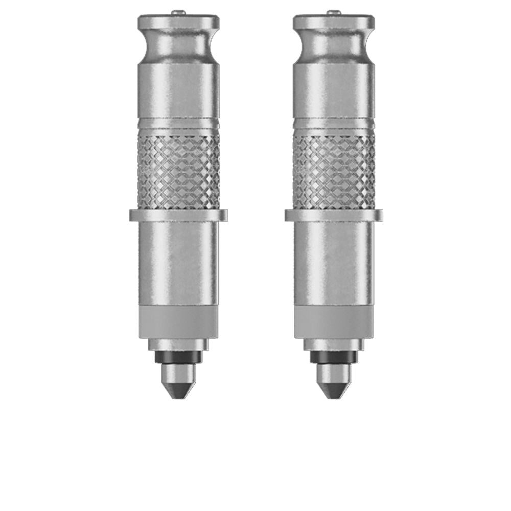 Zwei silberne Schwalbe CLIK VALVE DV-SCV Ventil-Umrüstsets für Dunlop/SCV