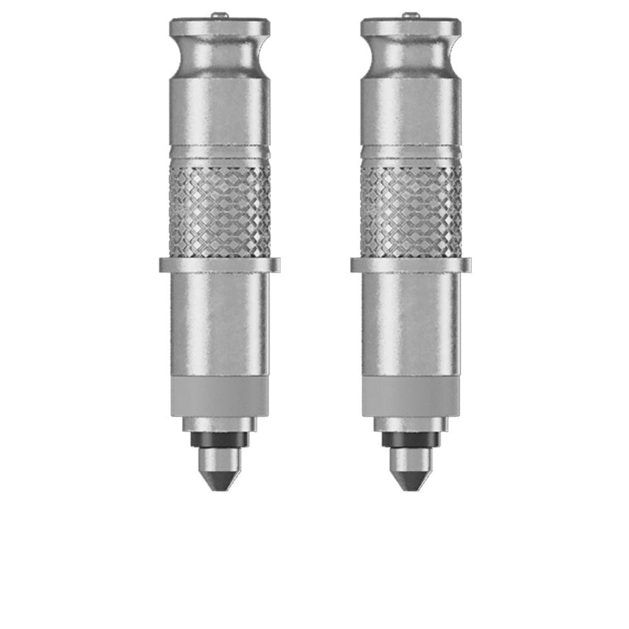 Zwei silberne Schwalbe CLIK VALVE DV-SCV Ventil-Umrüstsets für Dunlop/SCV