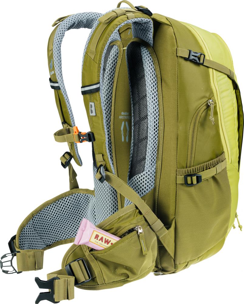 Deuter Trans Alpine 24 Fahrradrucksack 24L Grün - Kompakter Tourenrucksack für Mountainbike-Tagestouren