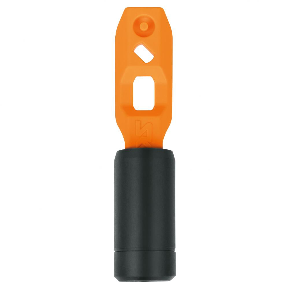 SKS MV EASY Pumpenkopf orange/schwarz für alle Ventilarten mit ergonomischem Feststellhebel.