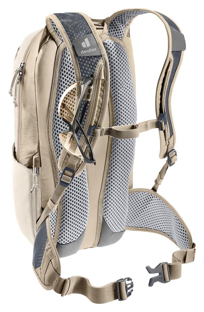 Deuter Race 12 Fahrradrucksack 12L alu-greystone - Leichter Rucksack mit Airstripes-System