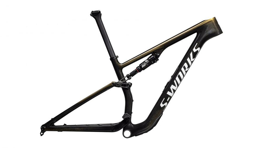 Specialized Epic 8 SW Carbon Rahmen L - Gold Pearl/Metallic White Silver
