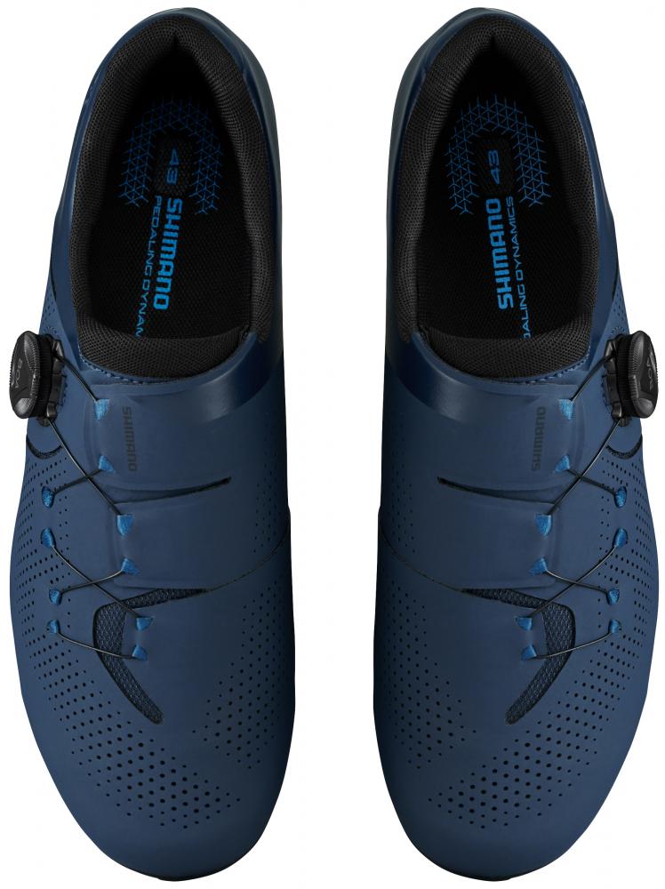 SHIMANO Fahrradschuhe RC302 Herren/Damen Road SPD-SL Größe 44 breit Blau