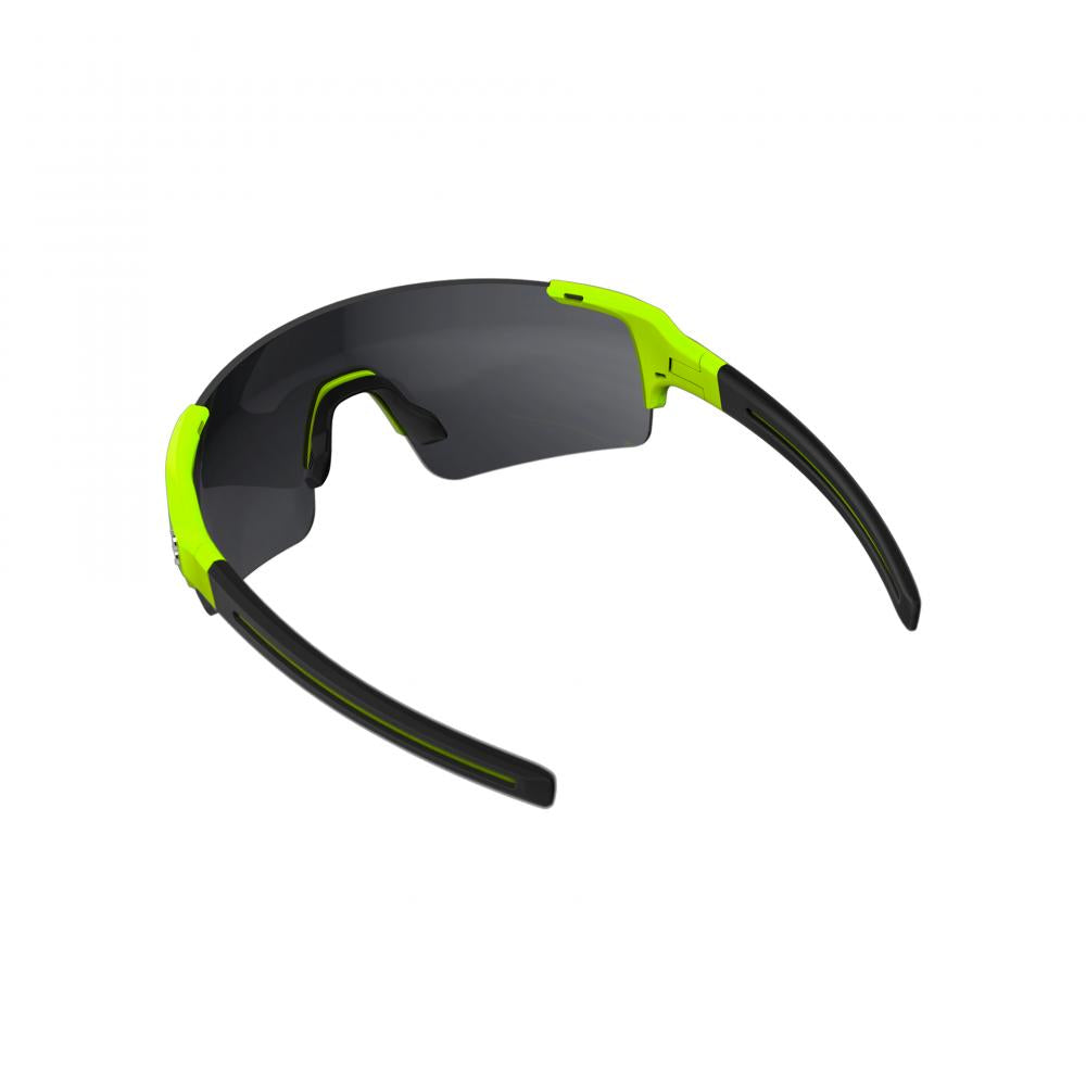 BBB Cycling Sportbrille FullView matt neon gelb - maximale Sicht und Schutz
