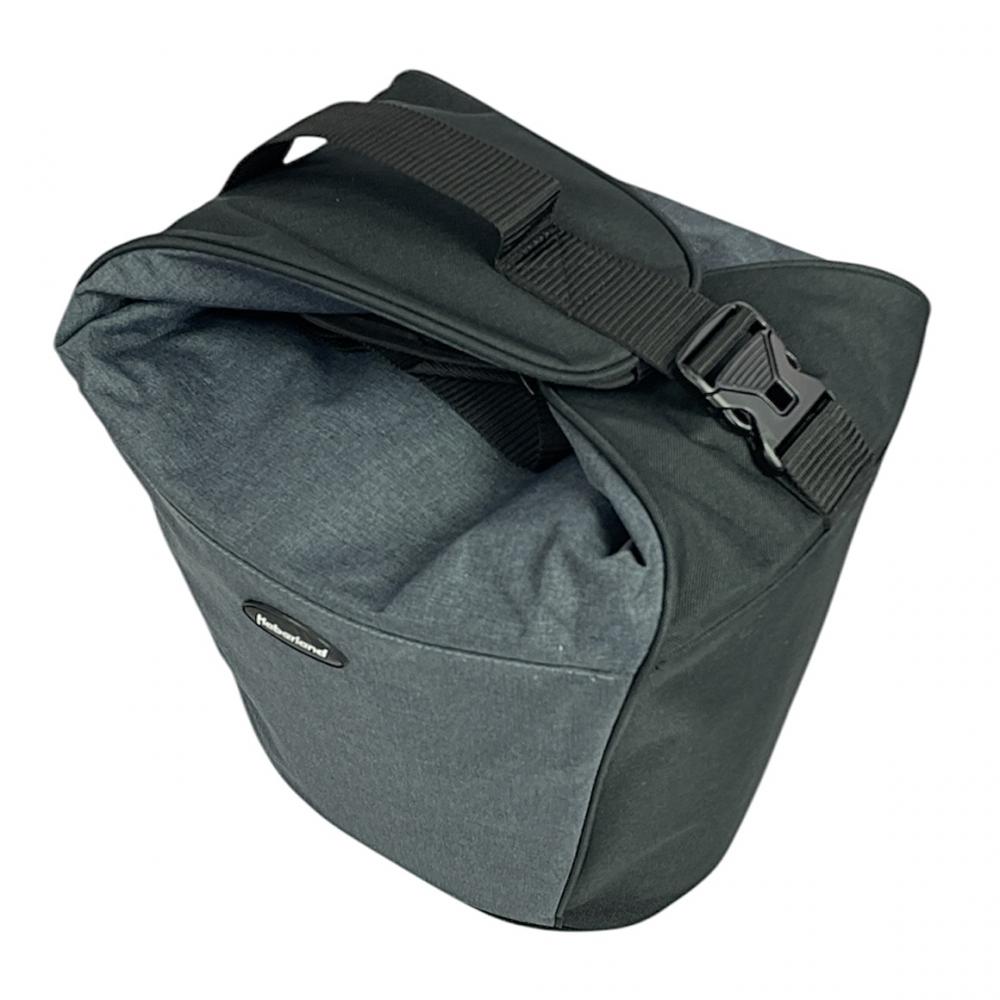 Haberland Lenkertasche Britta grau schwarz Größe 32x26x28cm 18l