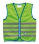 Wowow Sicherheitsweste Fun Jacket für Kinder grün mit Refl Streifen M