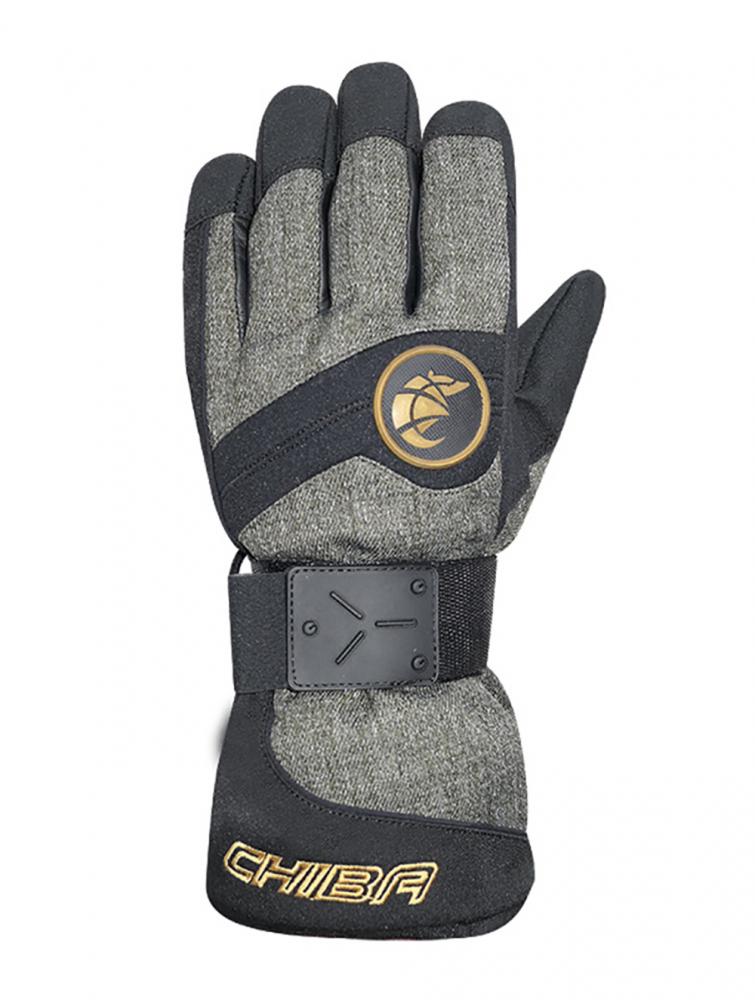 CHIBA Board - wasserdichte Radhandschuhe olive/gold, Größe 11