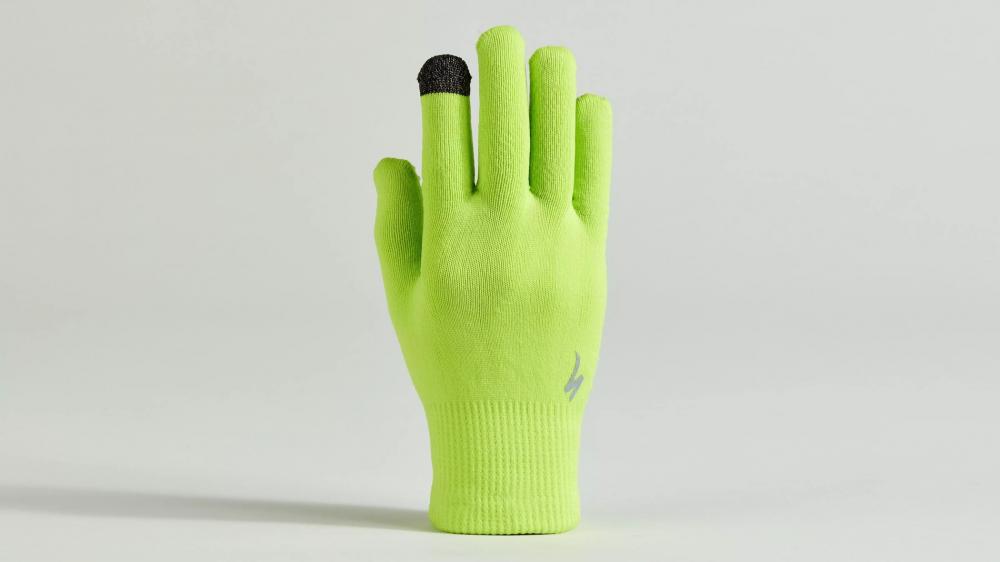 Specialized THERMAL KNIT Handschuh LF HYP M HYPER GREEN - warmer MTB Langfinger Handschuh - Bekleidung