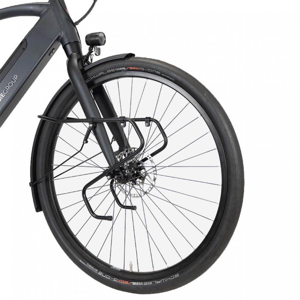 racktime FRONTIT Lowrider-Gepäckträger 26-29 Zoll Schwarz - Einfache Montage für Touring