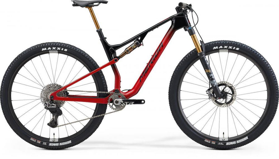 Merida NINETY-SIX 9000 III2 glossy dark XL rot/schwarz - High-End Fully für Race-Performance