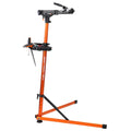 SUPER B TB-WS20 Montageständer Top Assist aus orangefarbenem Aluminium, höhenverstellbar 106-144 cm.