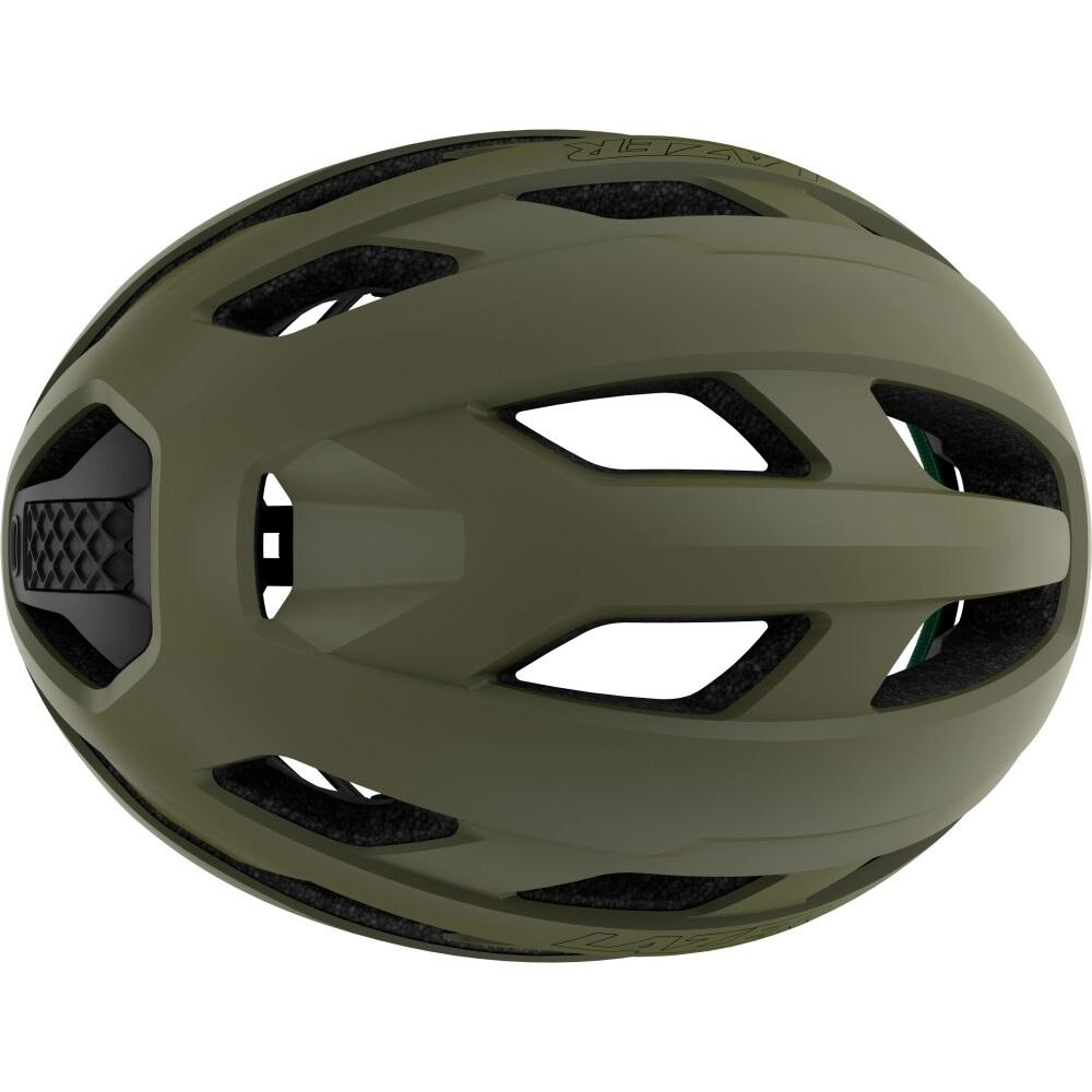 LAZER Helm Strada KinetiCore Road Matte Pine Green (M) - sicherer Rennradhelm mit Top-Belüftung
