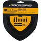 Jagwire Road Pro Bremszugset Kevlar-verstärkt Schwarz - Maximale Bremsperformance für Rennräder
