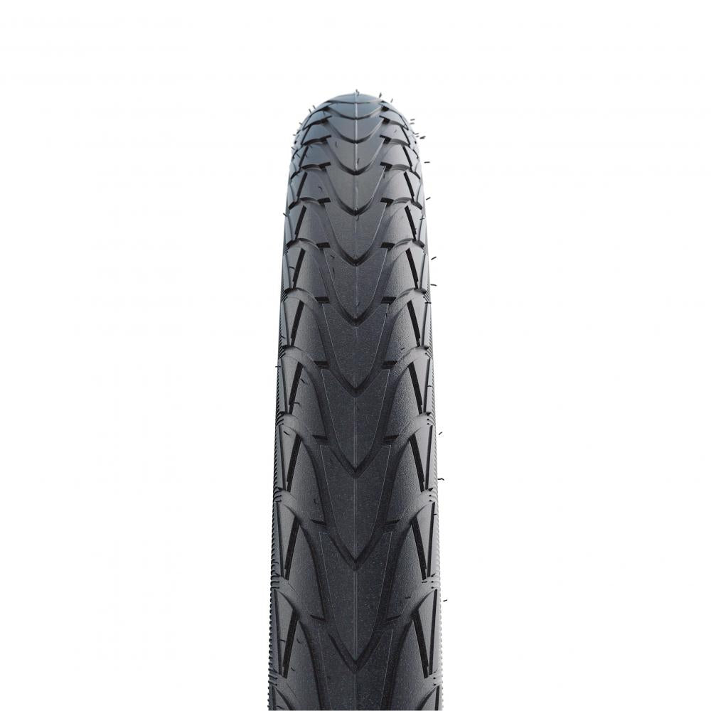 Schwalbe Marathon Racer Line 40 Drahtreifen, schwarz, leichter Tourenreifen mit Pannenschutz und Reflex.