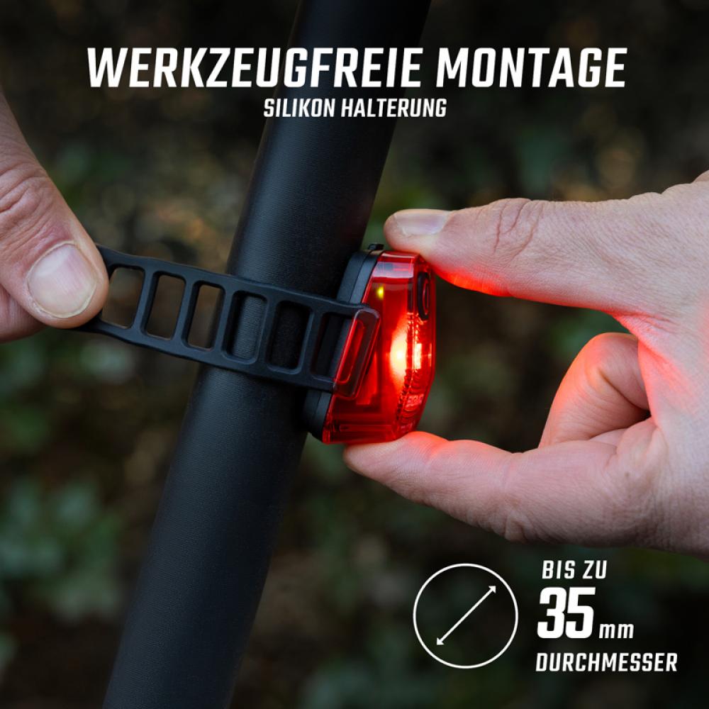 Sigma Licht AURA 40 & HIRO 10 USB-C Akku-Beleuchtungsset, 40 Lux - Sicherheit für Schulwege