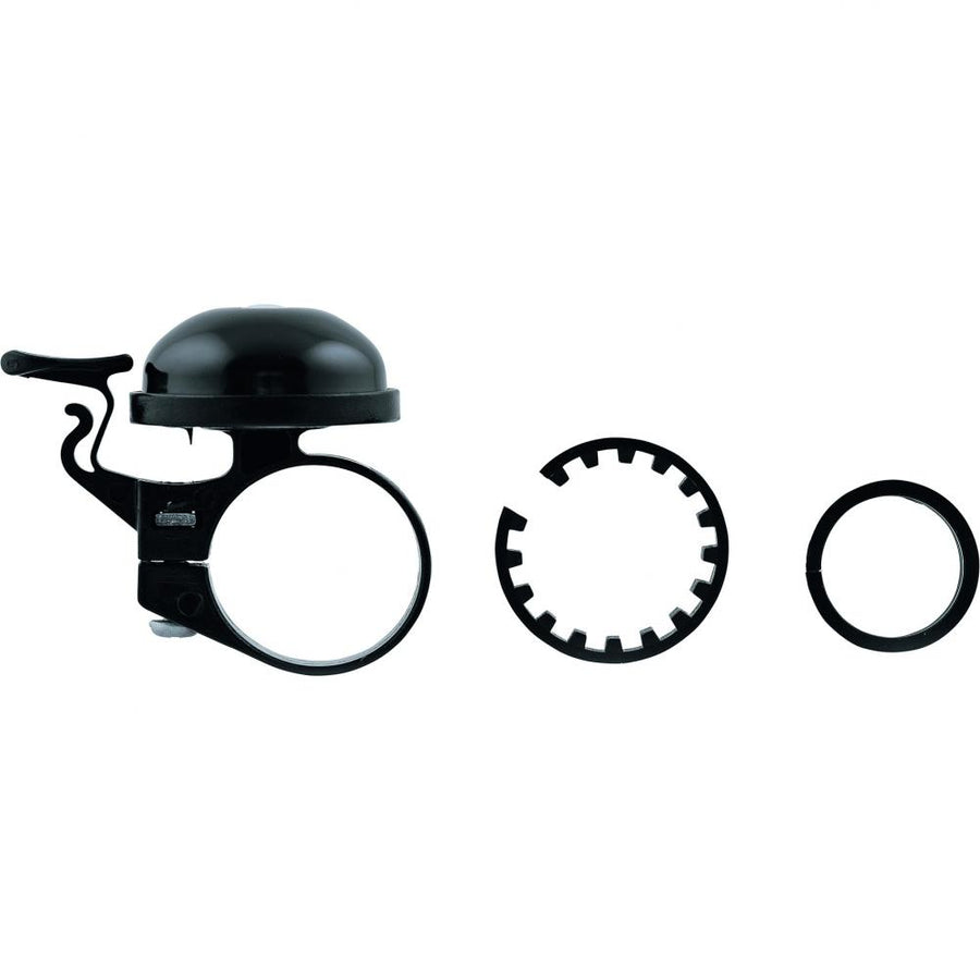 Procraft Klingel Basic 22,2-31,8 mm Schwarz - kompakte Fahrradklingel für sicheres Fahren