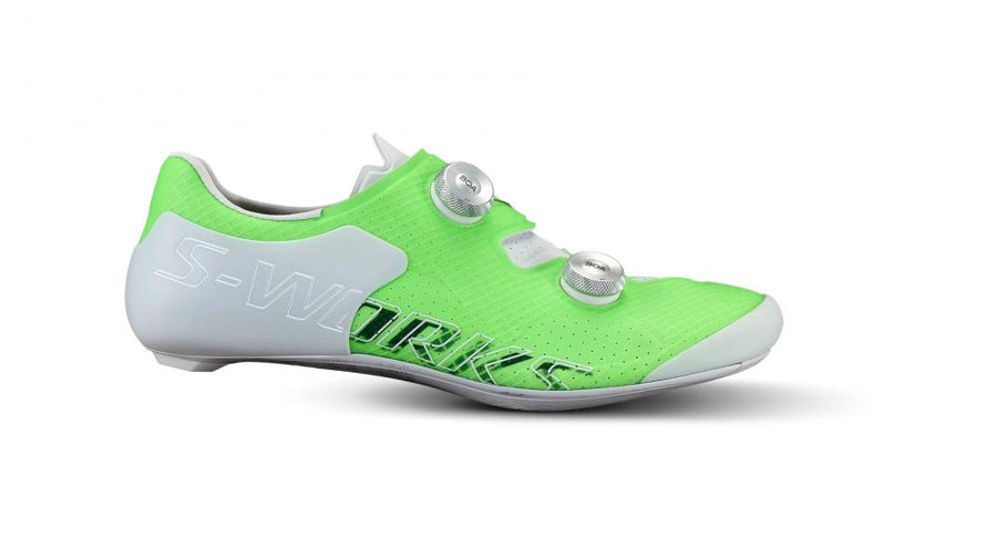 Specialized S-Works Ares Road Schuh - Green Gecko - Größe 48 - Premium Rennradschuh