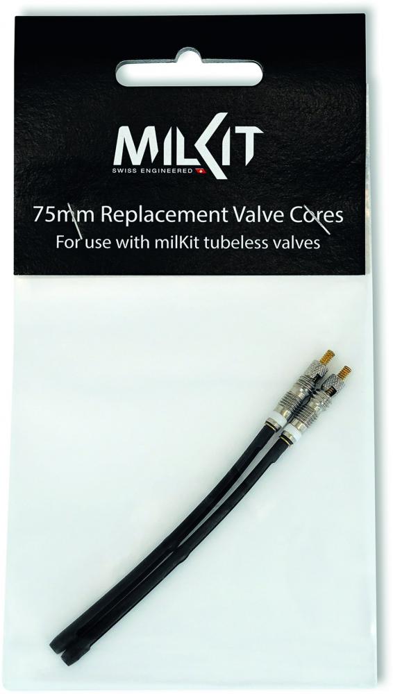 milKit Ventileinsatz Ersatz Valve Cores 75 mm - 2er Set Tubeless