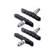 BBB Cycling BBB Bremsschuhe VeeStop schwarz Standardgröße schwarz - starke V-Brake-Bremsleistung