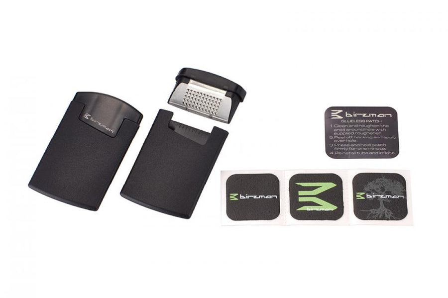 Birzman Feextube Flickset Schwarz - 20 g leichtes Reparatur-Set mit selbstklebenden Flicken