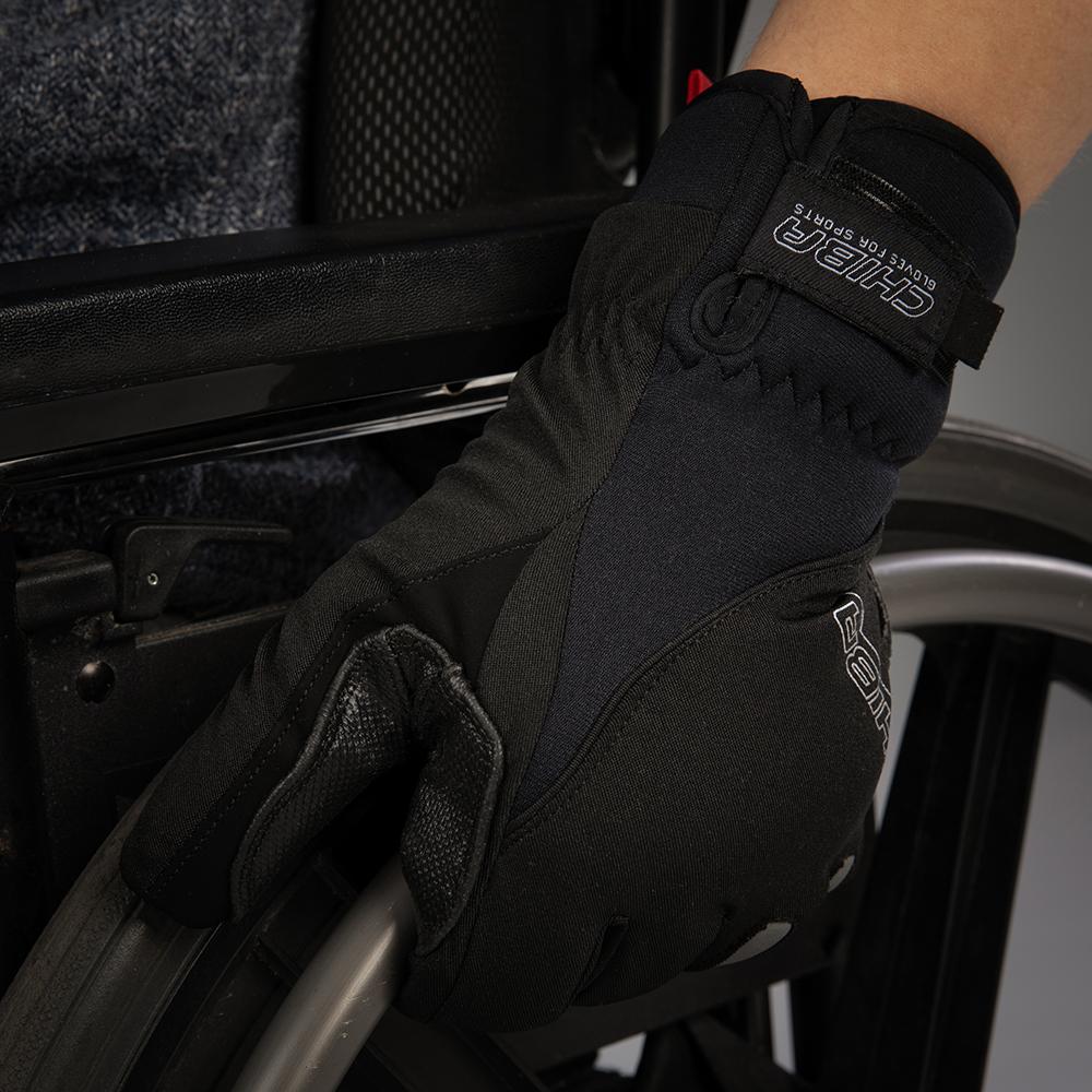 CHIBA Warm Winter - wasserdichte Winter-Radhandschuhe schwarz, Größe L