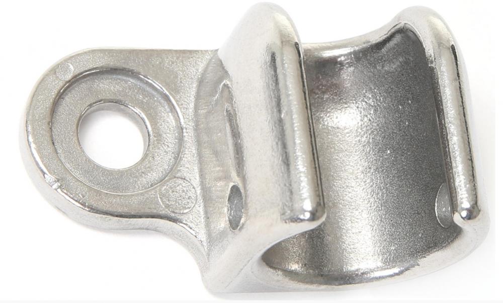 Silberne Thule ezHitch Achskupplung aus Metall für Fahrradanhänger bis 2024 ohne Schnellspanner.