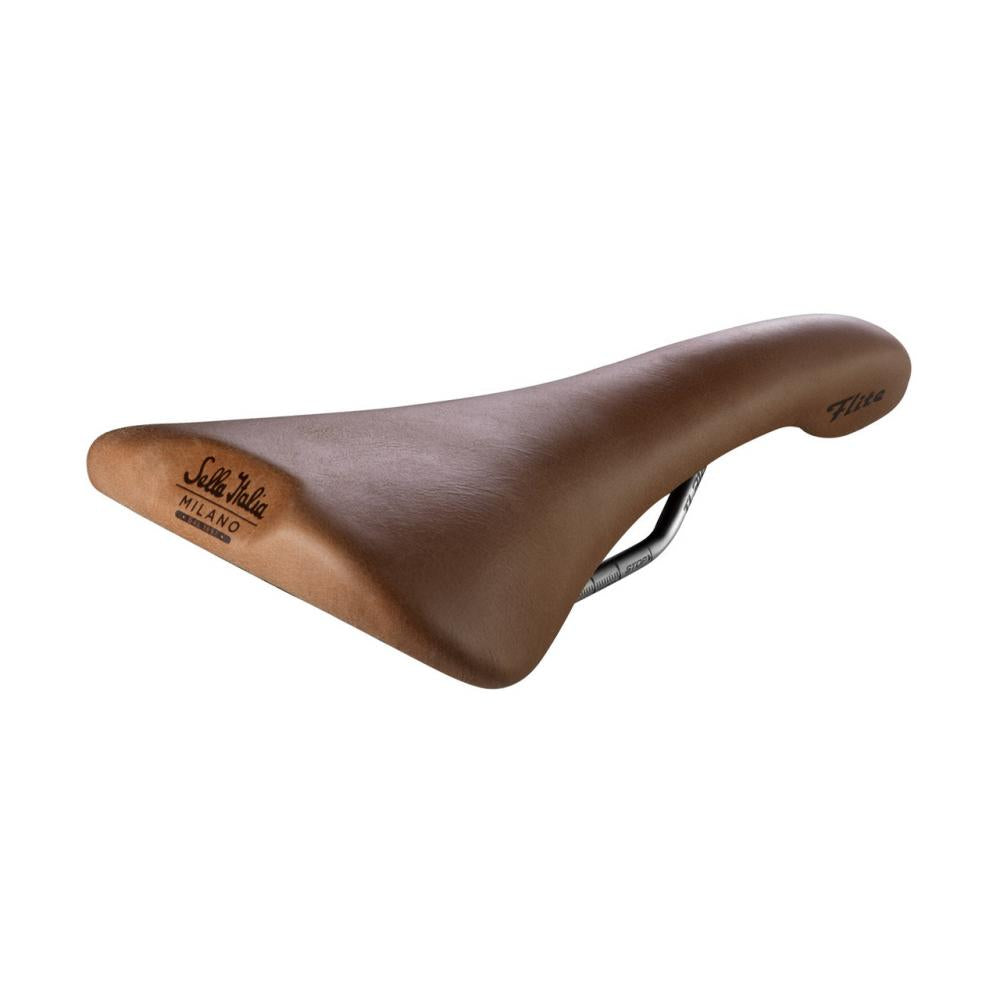 Selle Italia Flite Racer Light Brown L1, 146 × 280 mm, Echtleder, Ti-316 Rails