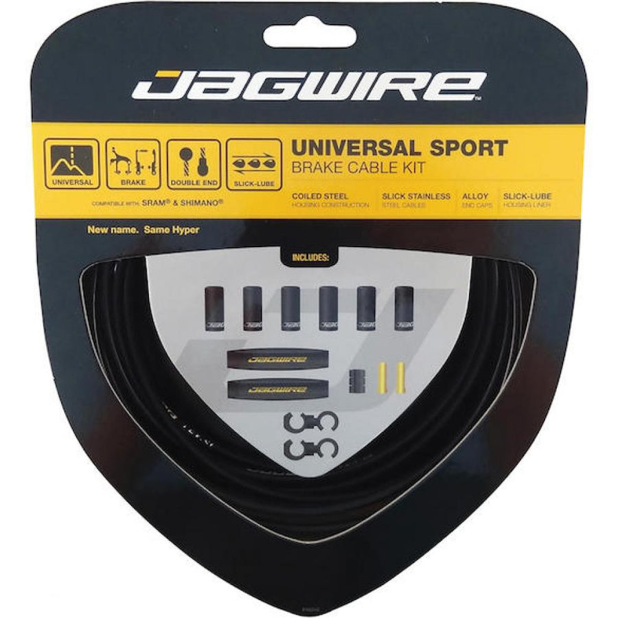 Jagwire Bremszugset Universal Sport Standardlänge Schwarz - geschmeidige, kraftvolle Bremsperformance
