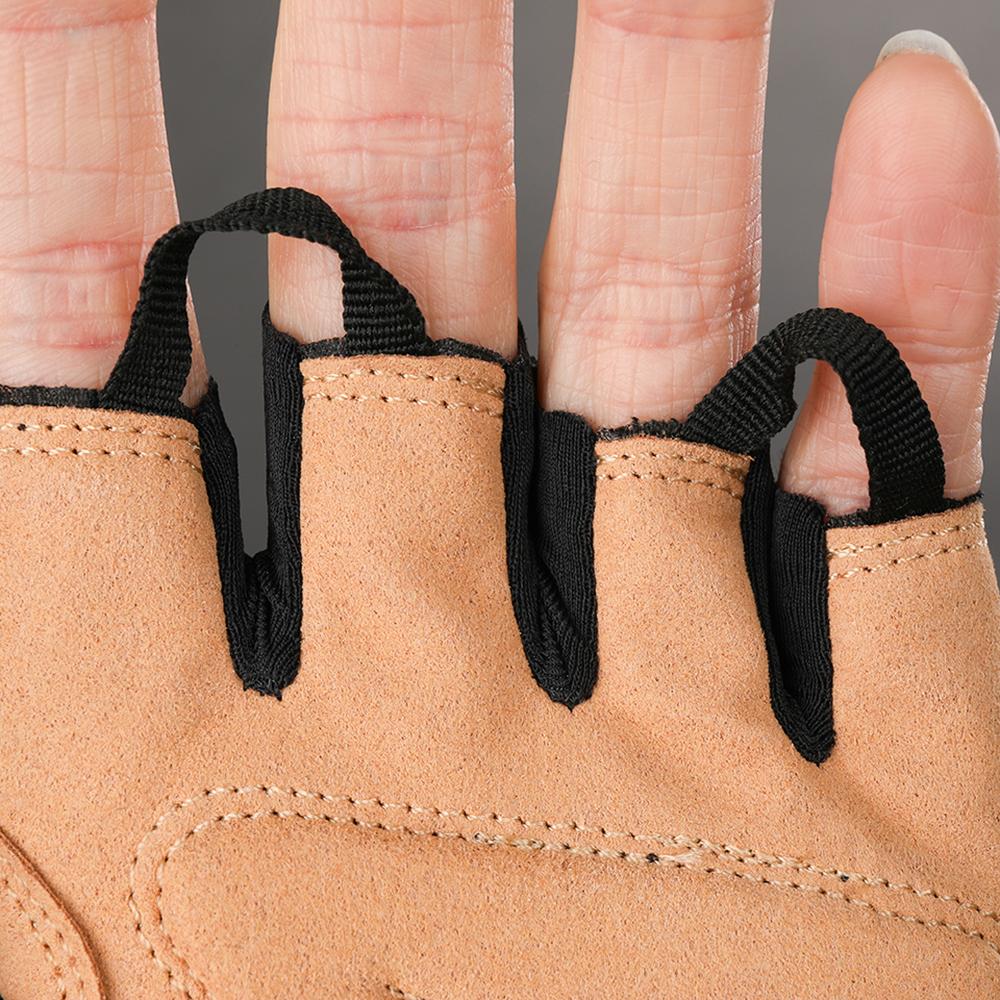 CHIBA ECO Glove Pro - Radhandschuhe schwarz, Größe M, atmungsaktiv & gepolstert