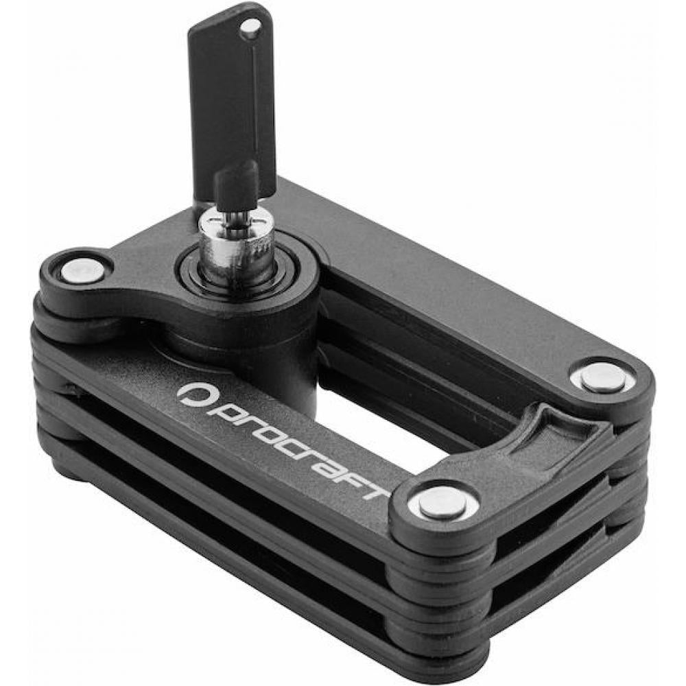 Procraft Faltschloss Allround Essential 790 mm Schwarz - kompakte Sicherheit
