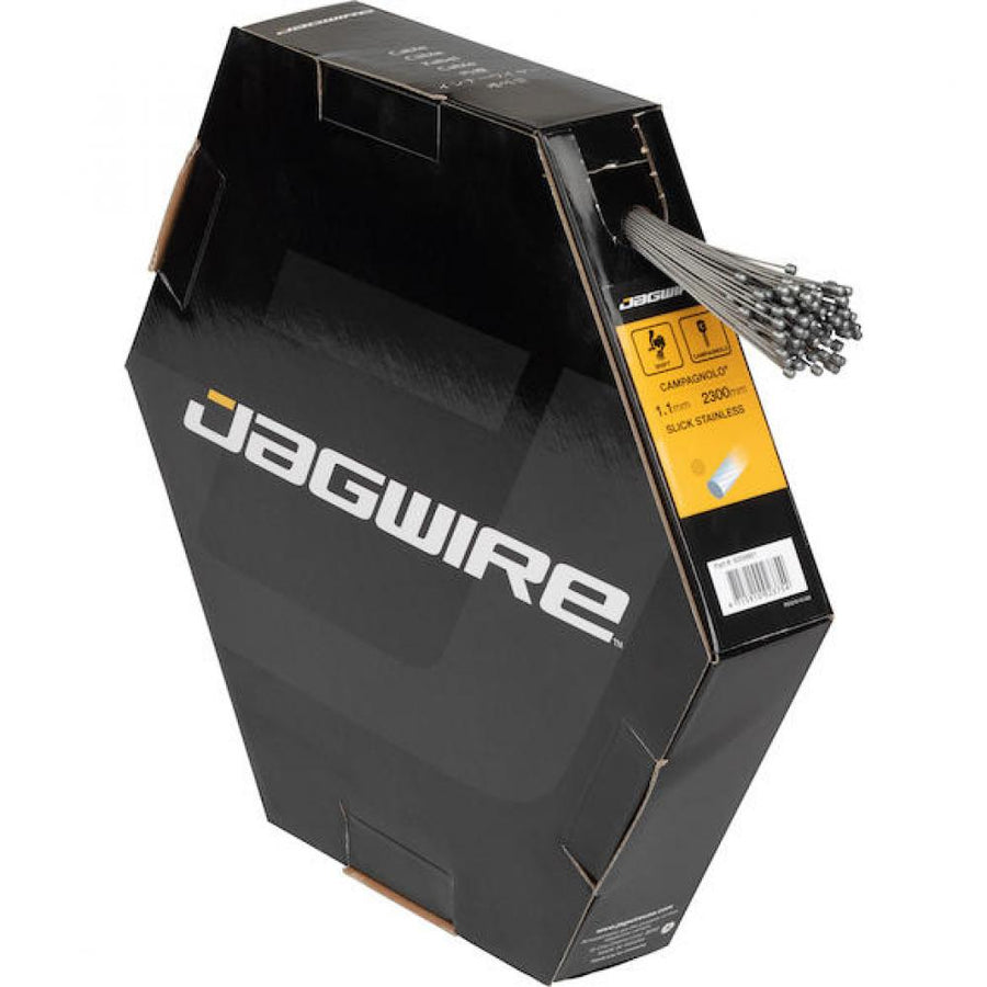 Jagwire Schaltzug Sport Edelstahl geschliffen Werkstattverpackung 1,1 x 2300 mm Silber - präzise Schaltperformance