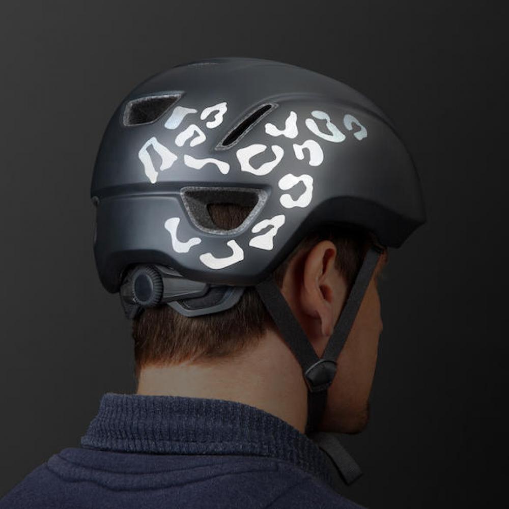 Luxshield Reflektor-Sticker Leopard Einheitsgröße Schwarz - erhöhte Sichtbarkeit im Stradenverkehr