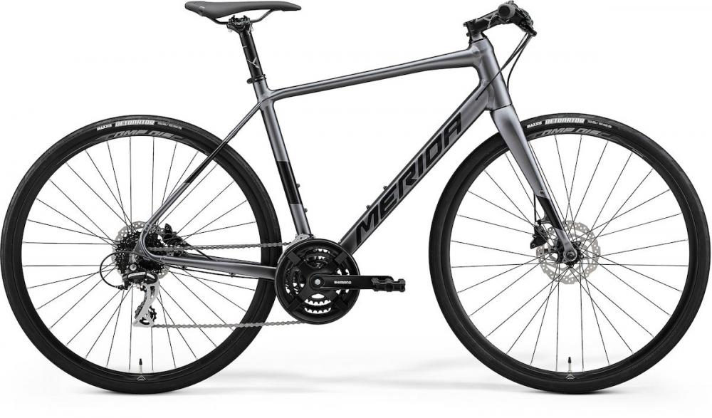 Merida SPEEDER 100 HP4 silber/schwarz S/M (52) Silber/Schwarz - sportives Fitness-Bike für Alltag & Training