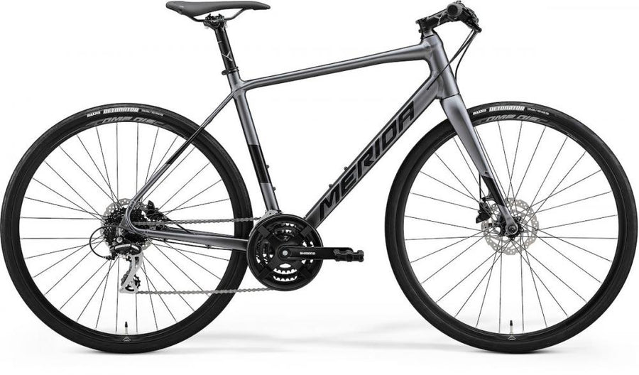 Merida SPEEDER 100 HP4 silber/schwarz S/M (52) Silber/Schwarz - sportives Fitness-Bike für Alltag & Training