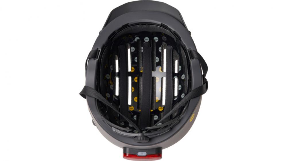 Thousand Chapter MIPS - Urban Grey - City-Bikehelm mit MIPS-Sicherheit, 50 lm Magnet-Rücklicht, PopLock Diebstahlschutz, Ventilation, Größe M 57-59 cm