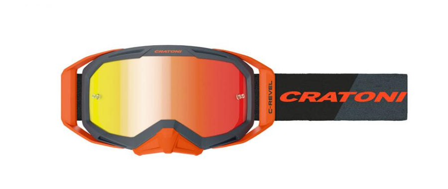 MTB Brille Cratoni C-Revel Pro anthra/orange, Glas amber, rot verspieg