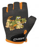 CHIBA Cool Kids - Kinder Fahrradhandschuhe M Crocodile, Griptec-Innenhand, waschbar