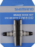 SHIMANO Bremsschuh S70C Cartridge BR-T670 ? für Alufelgen, Silber