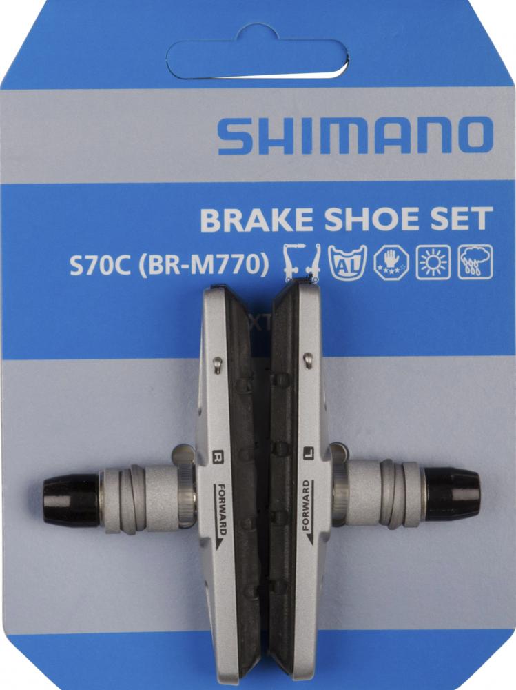 SHIMANO Bremsschuh S70C Cartridge BR-T670 ? für Alufelgen, Silber