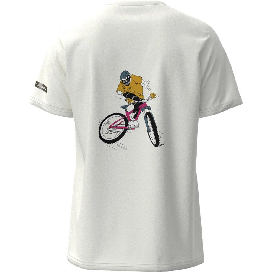 SHIMANO Sentiero Ltd. T-Shirt, White Mtb, M White - atmungsaktives MTB-Funktionsshirt