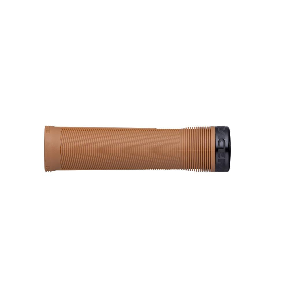 Race Face Chester Lock-On Griff 136/31mm gum/black braun, schwarz - sicherer Komfortgriff