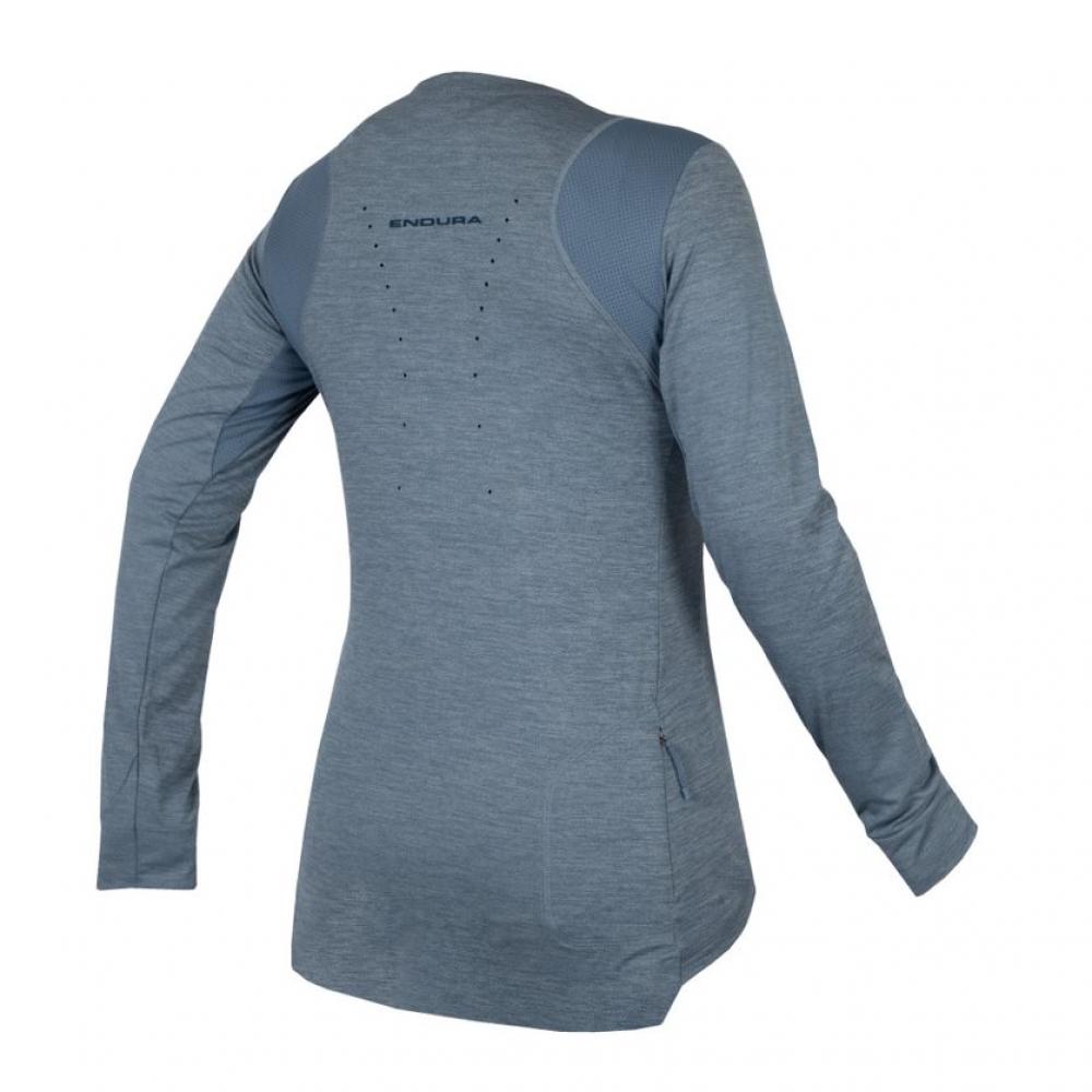 Endura Damen SingleTrack Trikot (langarm) stahlblau Größe S