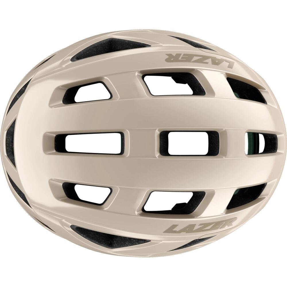 LAZER Helm Tonic KinetiCore Road Latte L (58-61 cm) - leichter, sicherer Rennradhelm