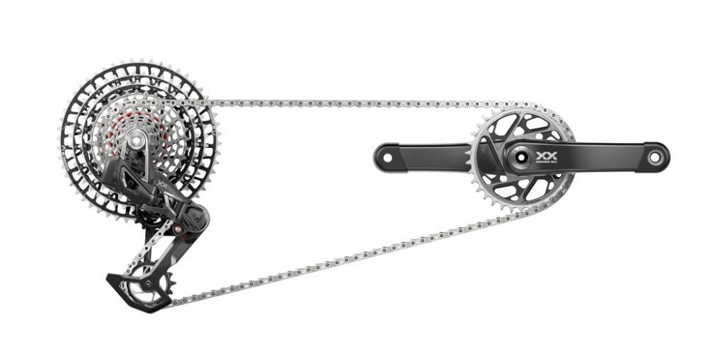 SRAM Kit XX SL AXS Eagle Transmission 170 mm - Highend 1x12 MTB-Schaltgruppe mit Powermeter