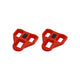BBB Cycling BBB Schuhplatten Road Clip 9 Größe One Size rot - sicherer Halt für Look Delta